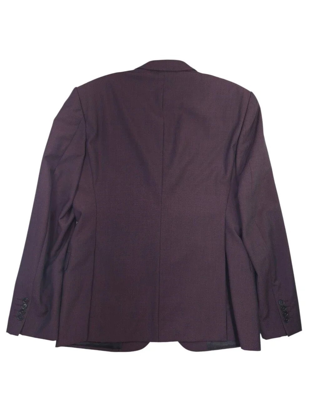 Emporio Armani M LINE Two-Piece Suit Blackberry Virgin Mohair Wool Tailored 52R